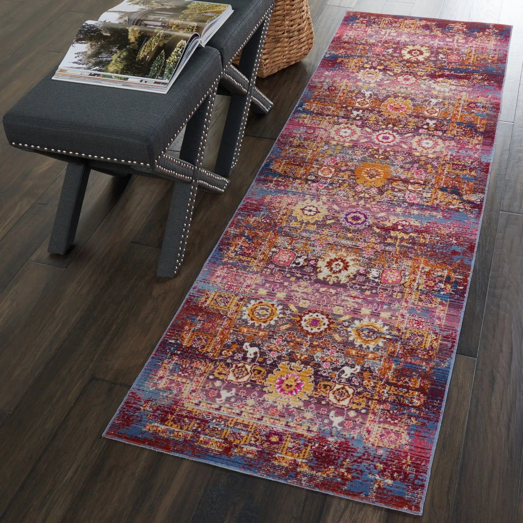 Vintage Kashan VKA03 Red Multi - Image 5