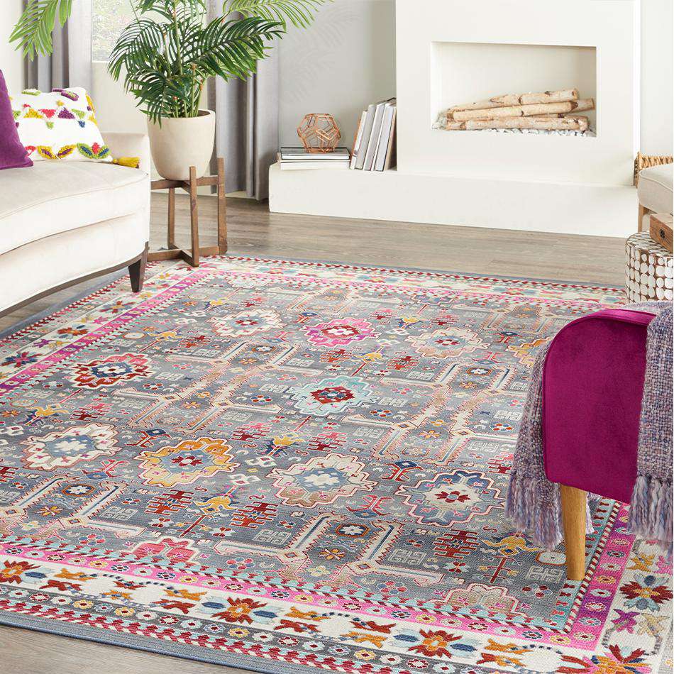 Vintage Kashan VKA05 Grey Multi