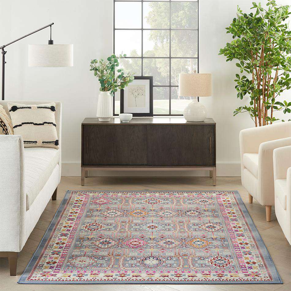 Vintage Kashan VKA05 Grey Multi - Image 8