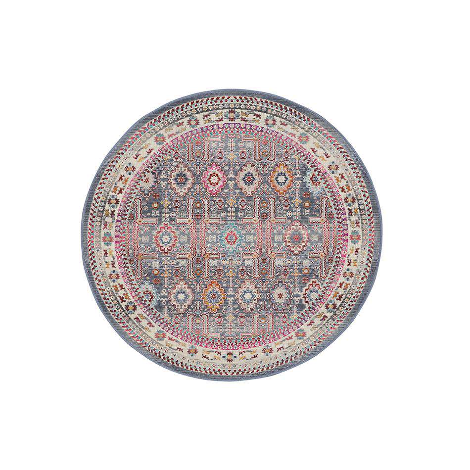Vintage Kashan VKA05 Grey Multi Round - Image 2