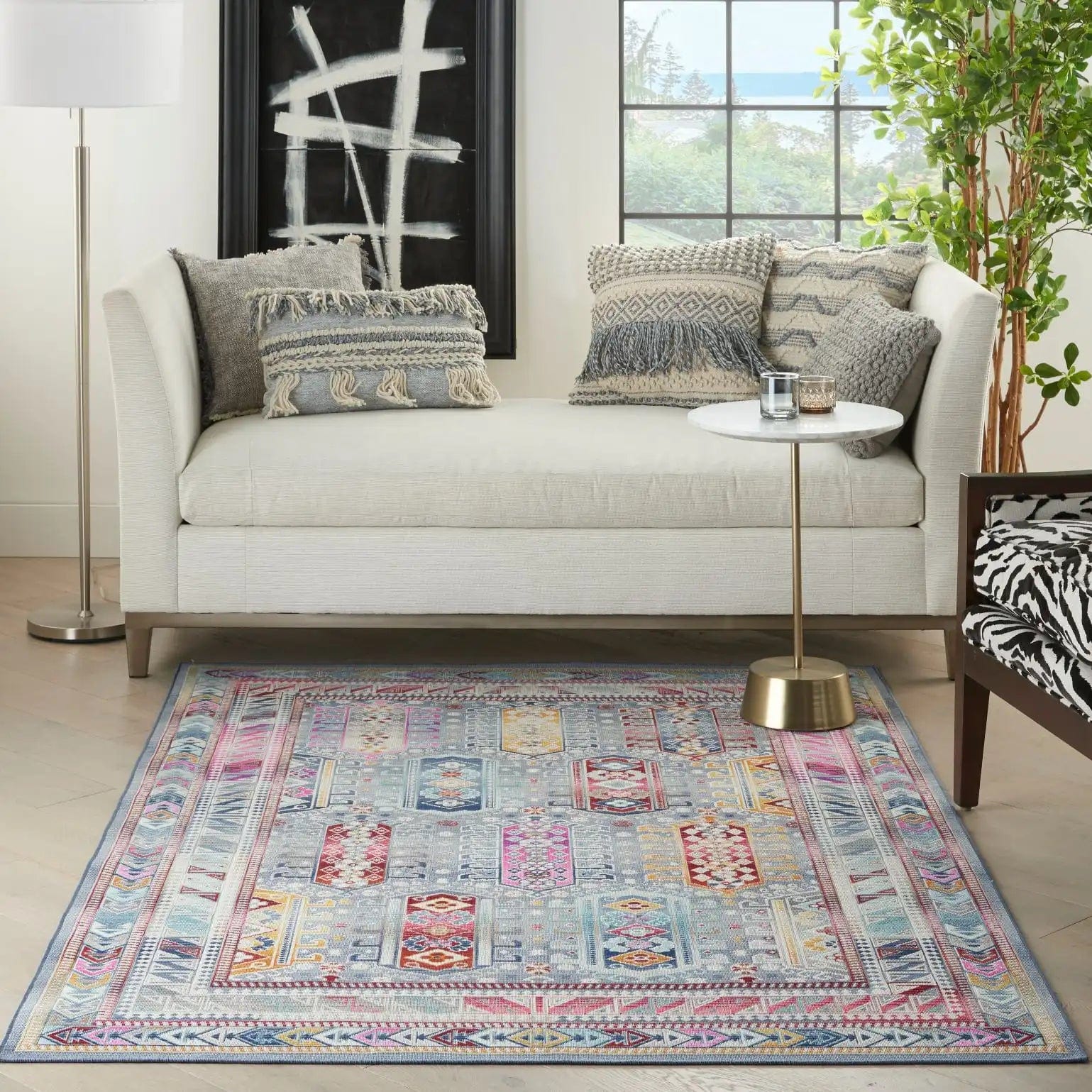 Vintage Kashan VKA06 Grey Multi