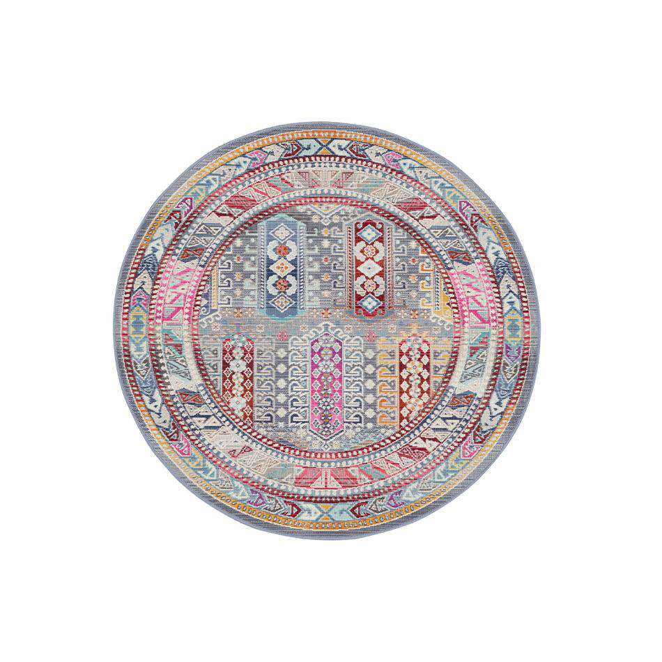 Vintage Kashan VKA06 Grey Multi Round - Image 2