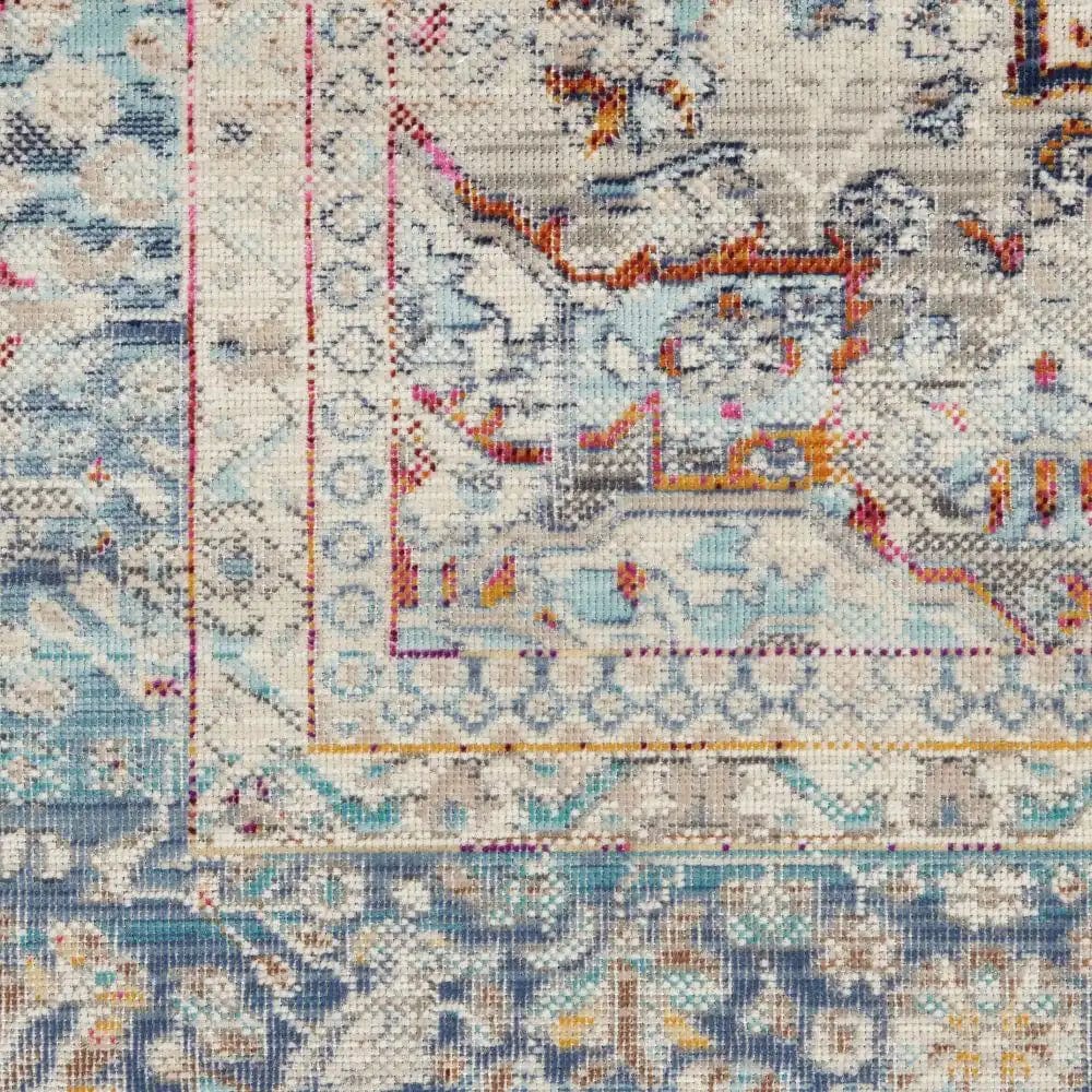 Vintage Kashan VKA07 Ivory Blue - Image 3
