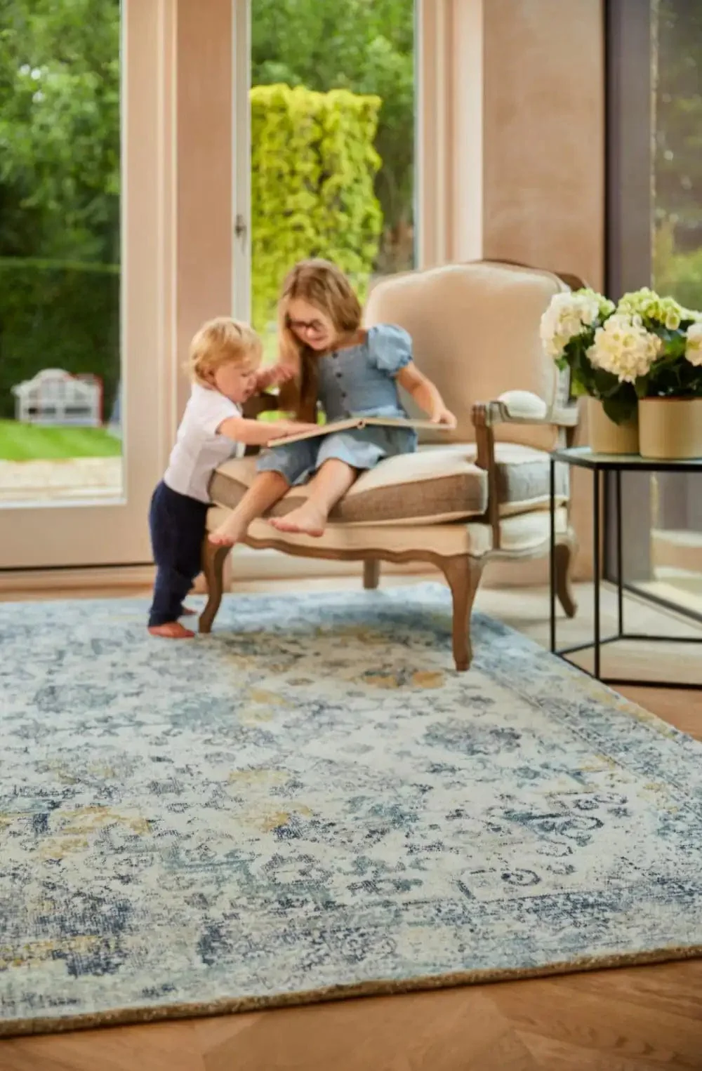 Vogue Blue Ochre Rug
