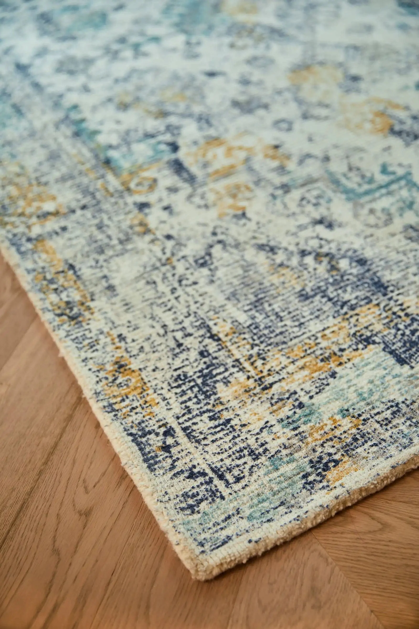 Vogue Blue Ochre Rug - Image 3