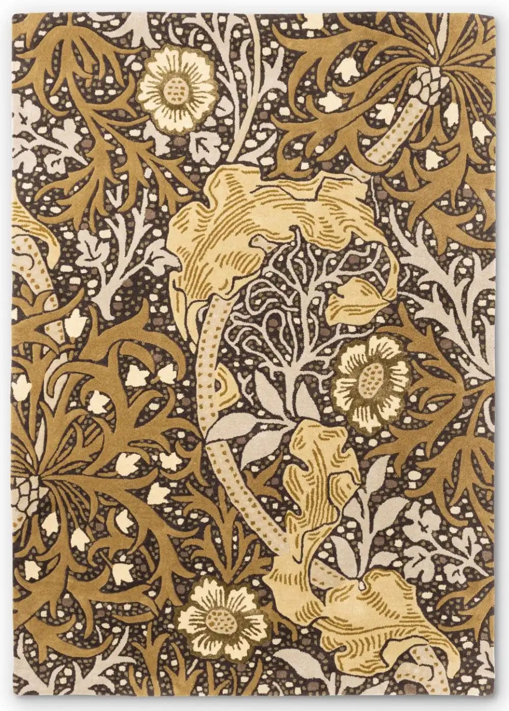Seaweed 127006 Charcoal Mustard Rug - Image 3